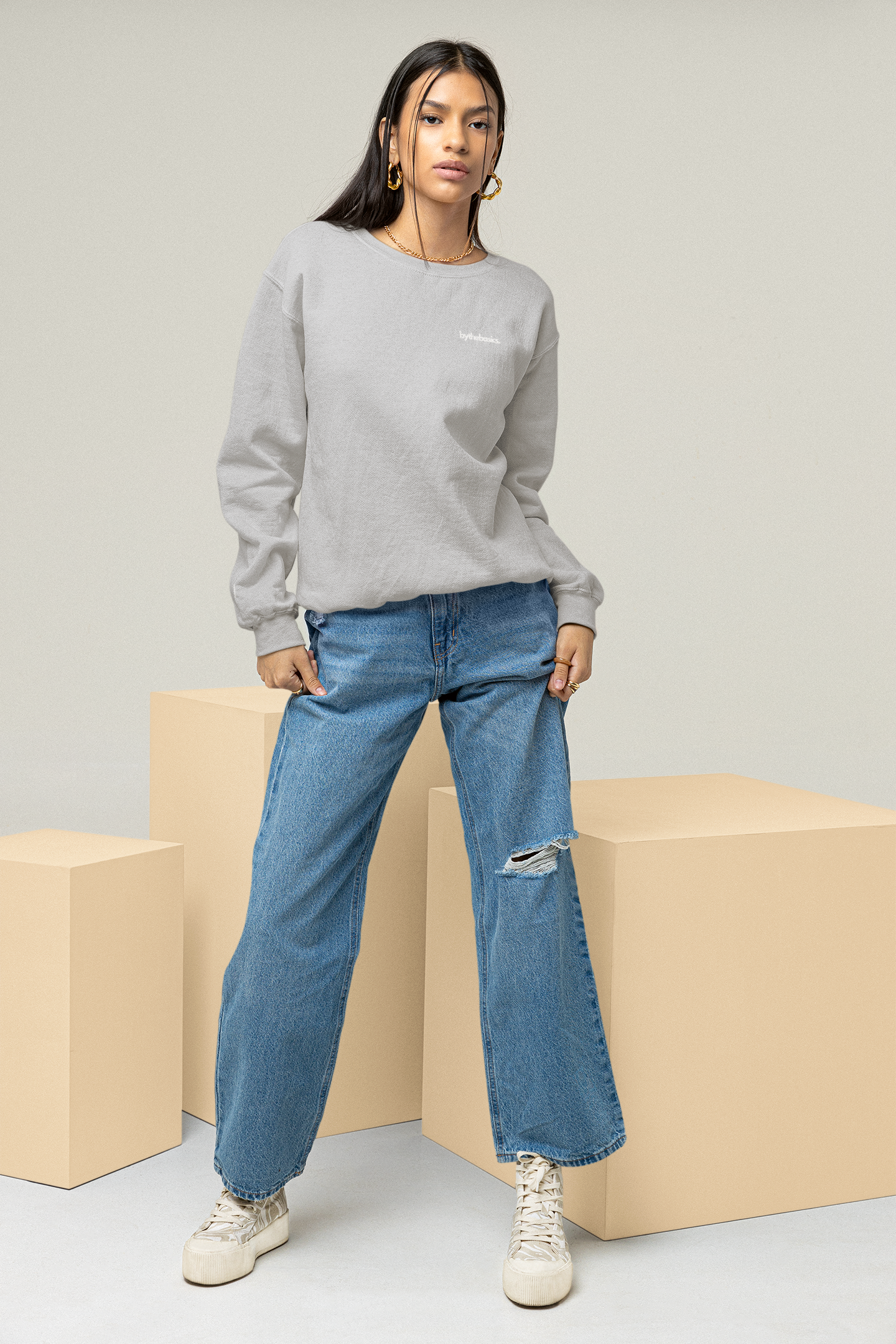 Grey Sweatshirt Women