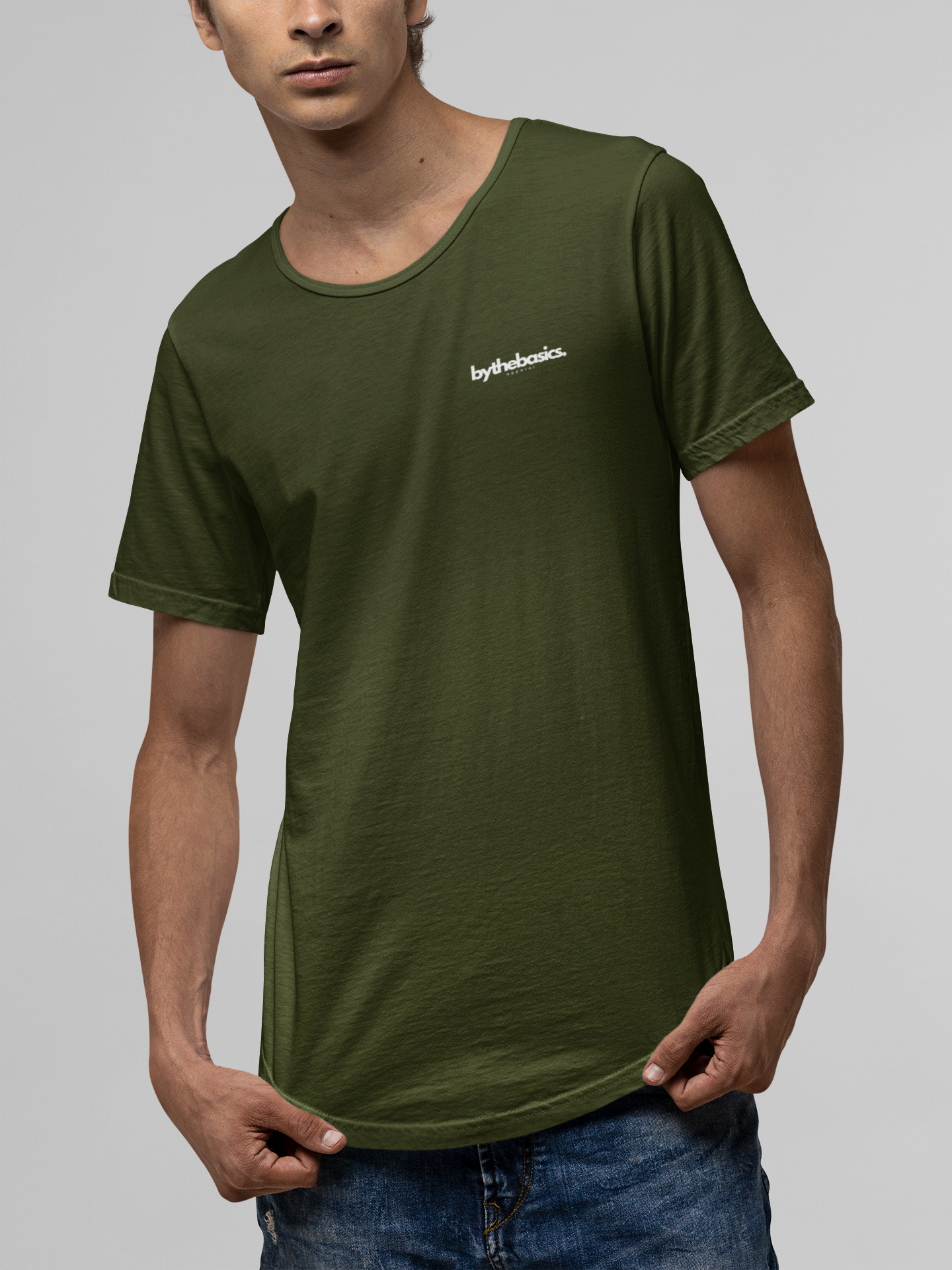 Army green t-shirt men