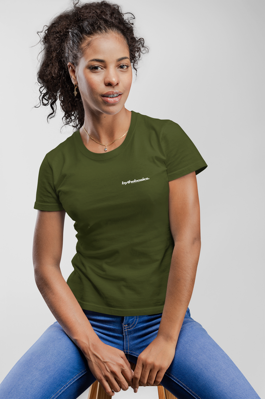 Army green t-shirt women